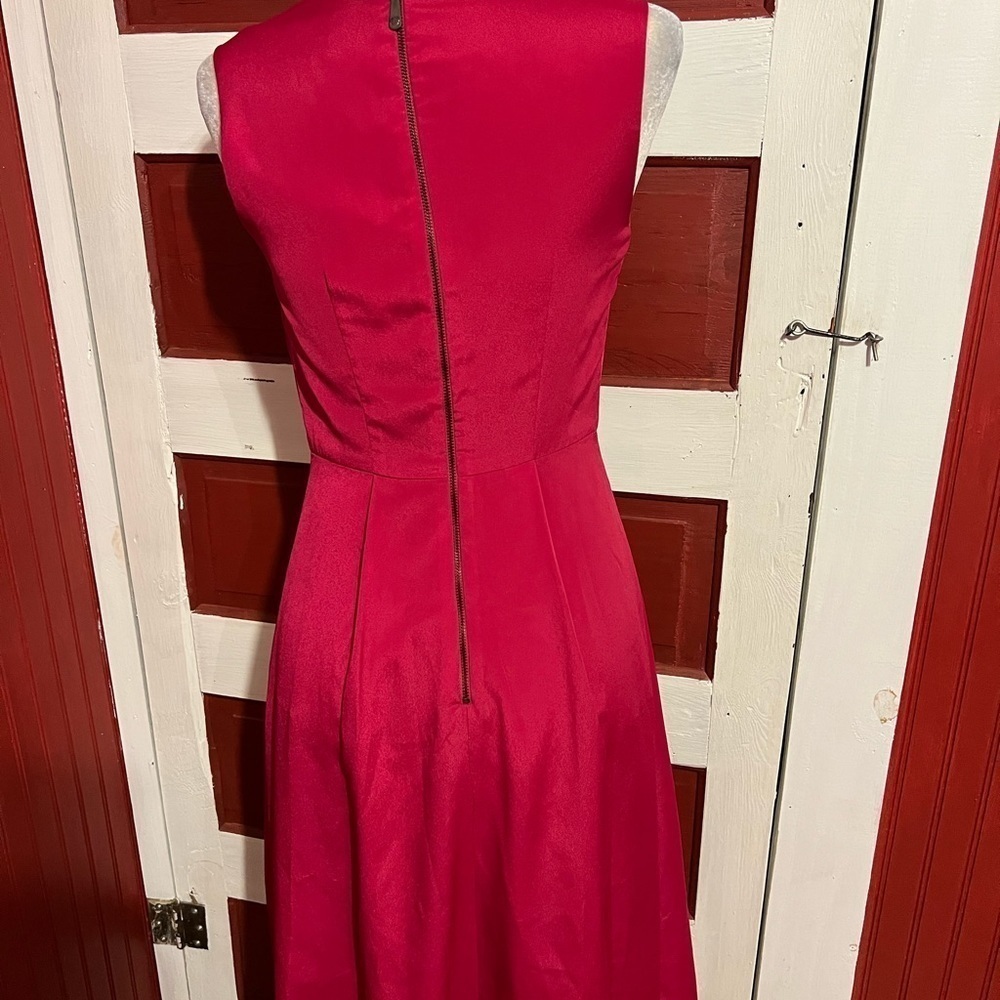 Vince Camuto Red Polyester Dress 4 - Picture 5 of 8